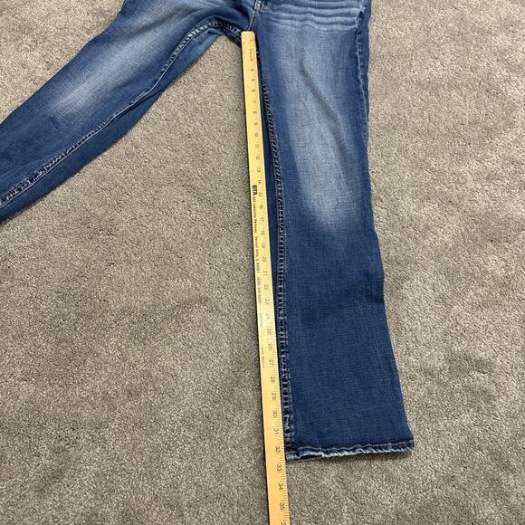 BKE Jeans Women's Size 32x33.5 Payton Mid-Rise Bootcut Leg Blue Denim - Picture 6 of 6